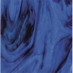 Bullseye Blue Opal - Plum 2 Color Mix - 3mm - Single Rolled - Fusible Glass Sheets