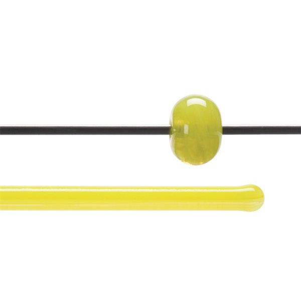 Bullseye Stange - Clear & Sunflower Yellow Opal - 4-6mm - Transparent