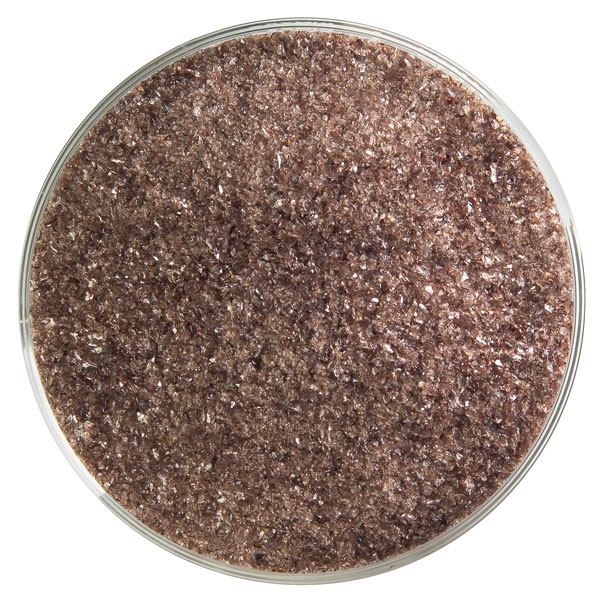 Bullseye Frit - Dark Rose Brown - Fein - 450g - Transparent