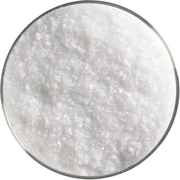 Bullseye Frit - Opaque White - Moyen - 2.25kg - Opalescent