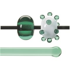 Bullseye Baguette - Pale Emerald - 4-6mm - Transparent
