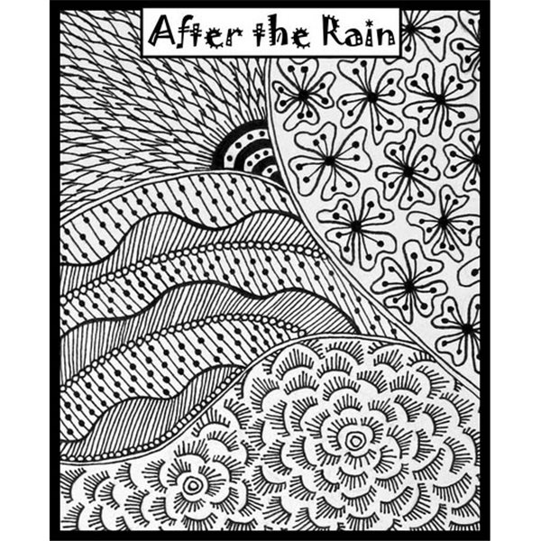 Rubber Stamp Mat - After the Rain - 10x12.5cm