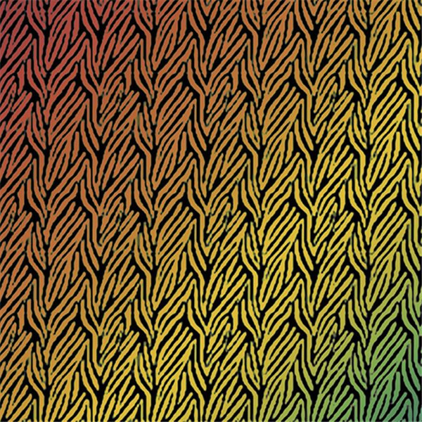 Dichroic - Fiber - Rainbow on Black - 20x10cm