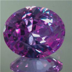 Cubic Zirconia - Amethyst - Oval - 9x7mm - 1pc