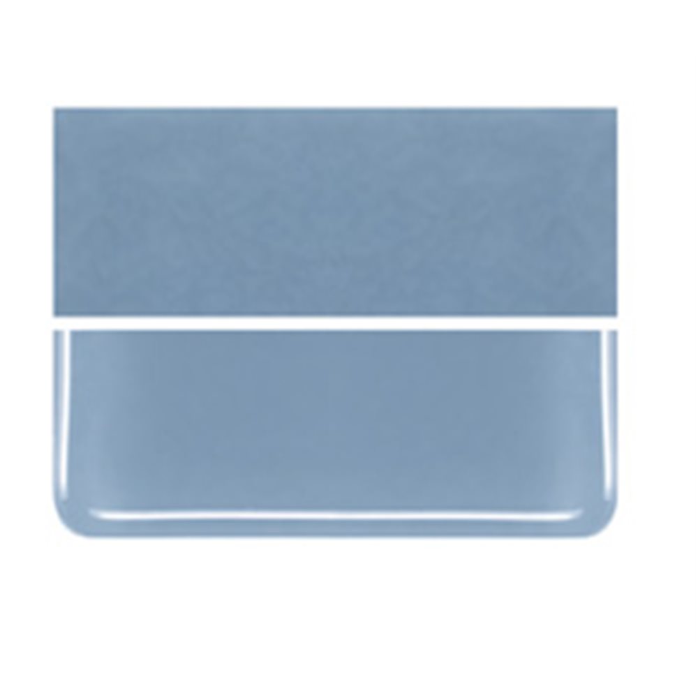 Bullseye Powder Blue - Opalescent - 3mm - Fusible Glass Sheets