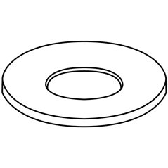 Drop Out Ring - 27.5x1.3cm - Ouverture: 17cm - Moule pour Fusing