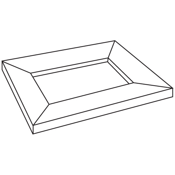 Drop Out Rectangular - 30.7x25.5x1.9cm - Öffnung: 19.7x14cm - Fusing Form