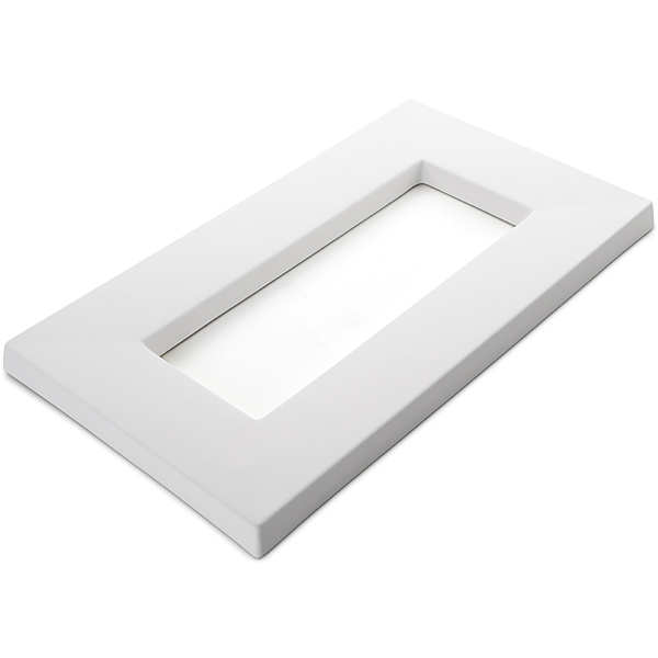 Drop Out Rectangular - 41.1x23.6x2.2cm - Ouverture: 28.5x10.5cm - Moule pour Fusing