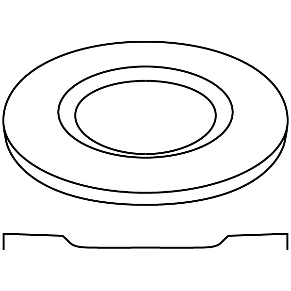 Round Plate - 32.6x1.8cm - Base: 20.3cm - Moule pour Fusing