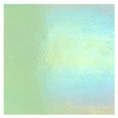 Bullseye Pale Green - Transparent - Rainbow Irid - 3mm - Plaque Fusing