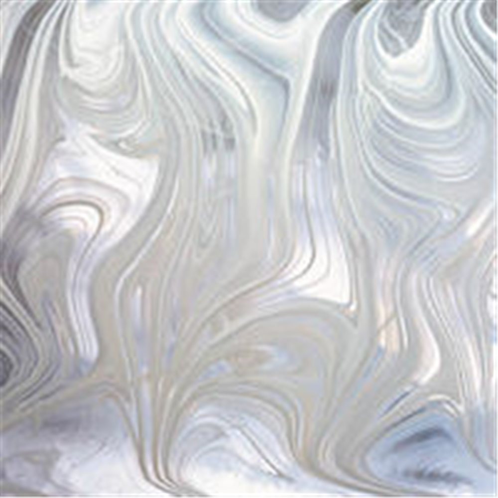 Spectrum White Clear Baroque - 3mm - Non-Fusible Glass Sheets