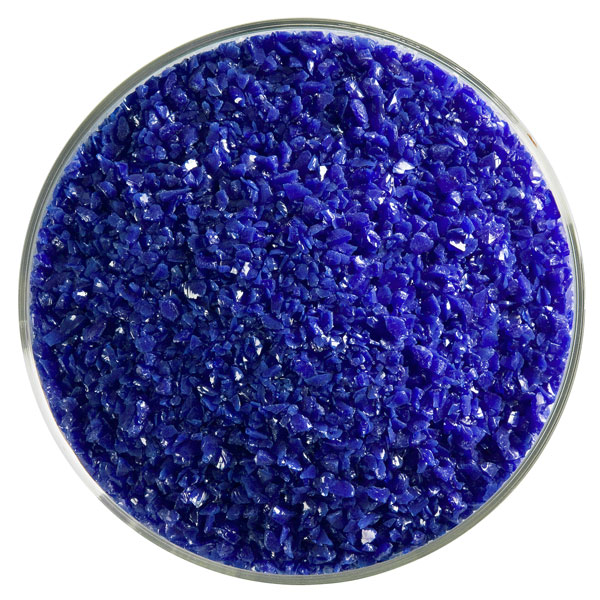 Bullseye Frit - Deep Cobalt Blue - Mittel - 2.25kg - Opaleszent