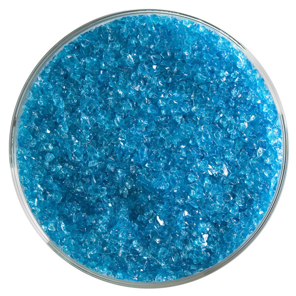 Bullseye Frit - Turquoise Blue - Mittel - 2.25kg - Transparent