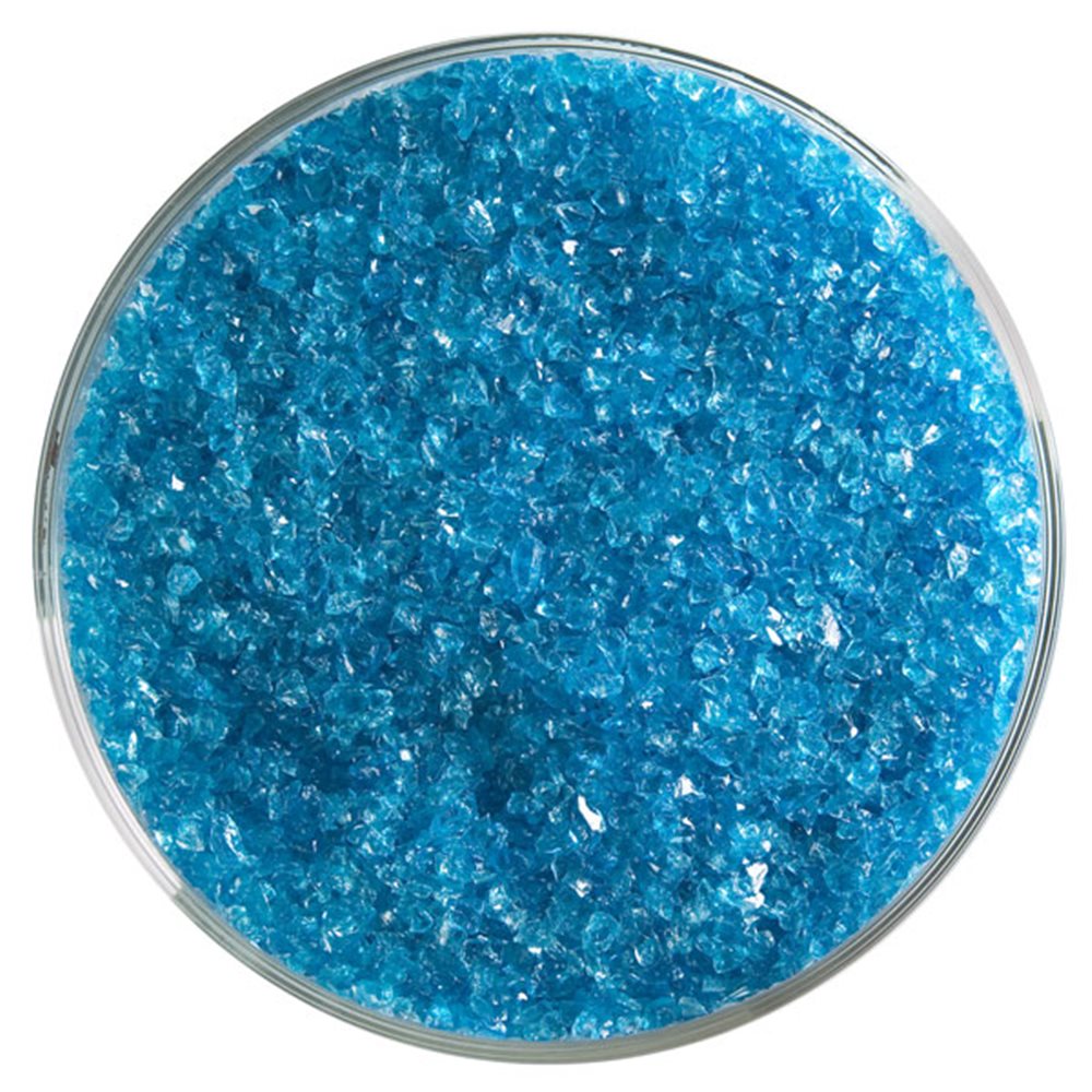 Bullseye Frit - Turquoise Blue - Mittel - 2.25kg - Transparent
