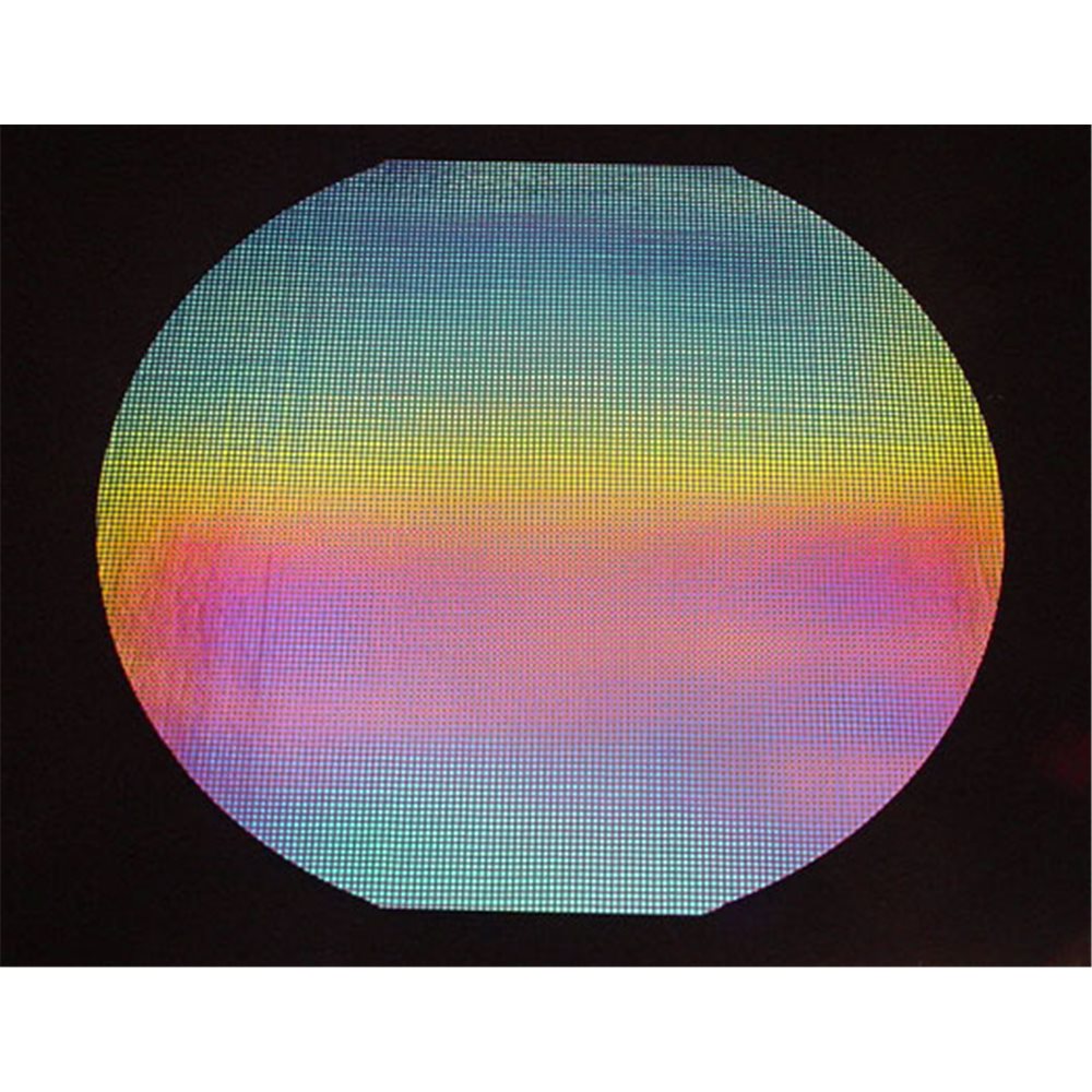 Dichroic - Square 1 - Rainbow - 1/4 Plaque