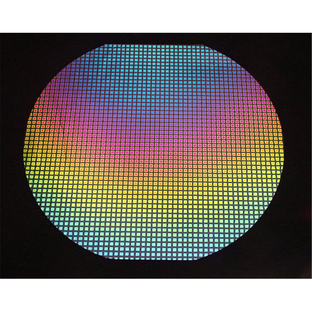 Dichroic - Square 3 - Rainbow - 1/4 Plaque