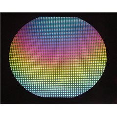 Dichroic - Square 3 - Rainbow - 1/4 Plaque