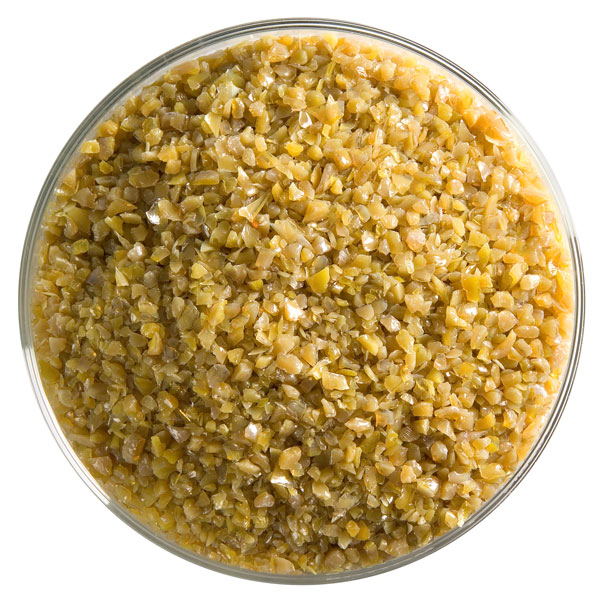 Bullseye Frit - Golden Green - Moyen - 2.25kg - Opalescent