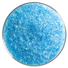 Bullseye Frit - Light Turquoise Blue - Moyen - 2.25kg - Transparent