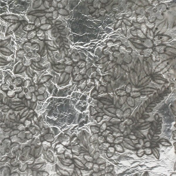 Silver Foil - Flower - 10x10cm