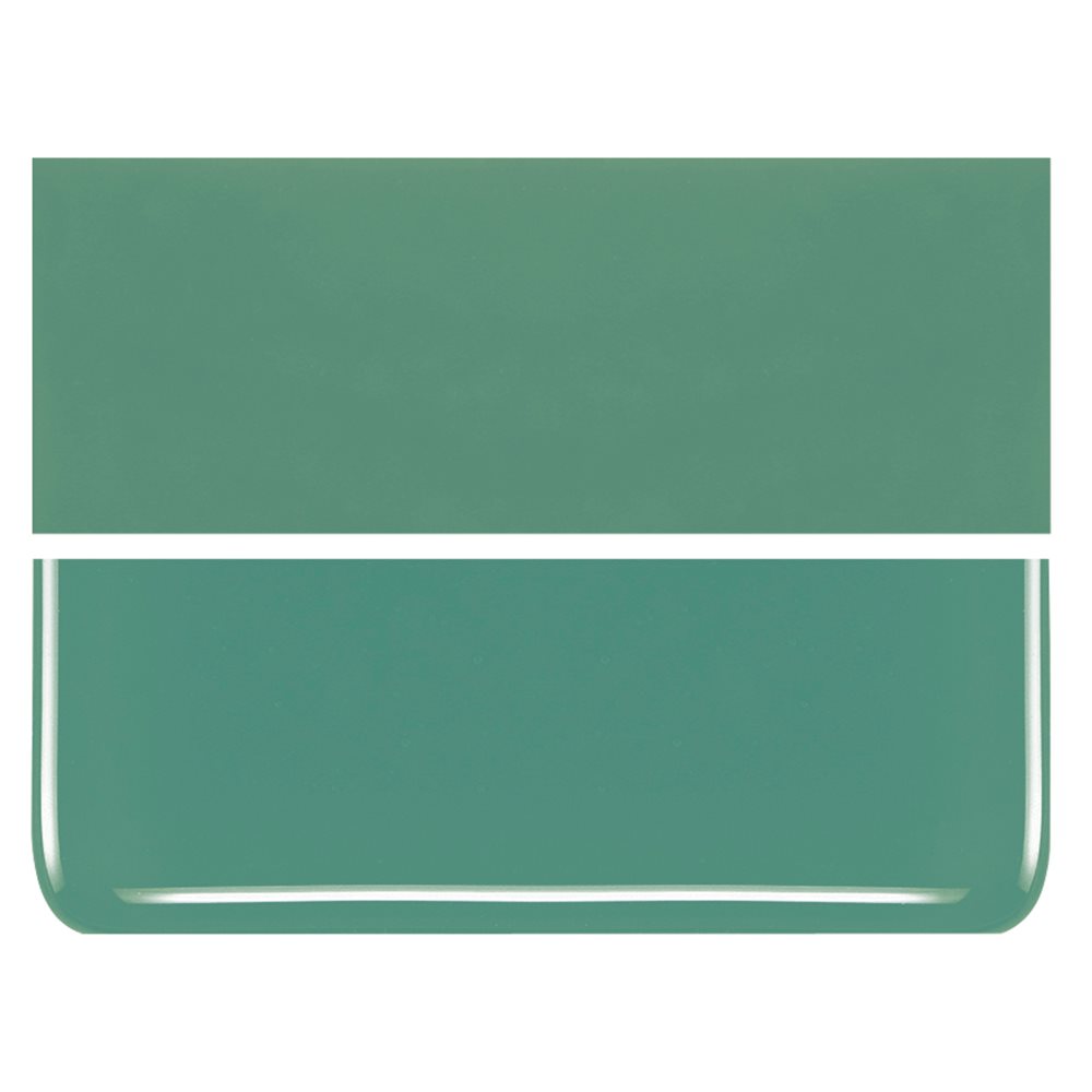 Bullseye Mineral Green - Opalescent - 2mm - Thin Rolled - Plaque Fusing            