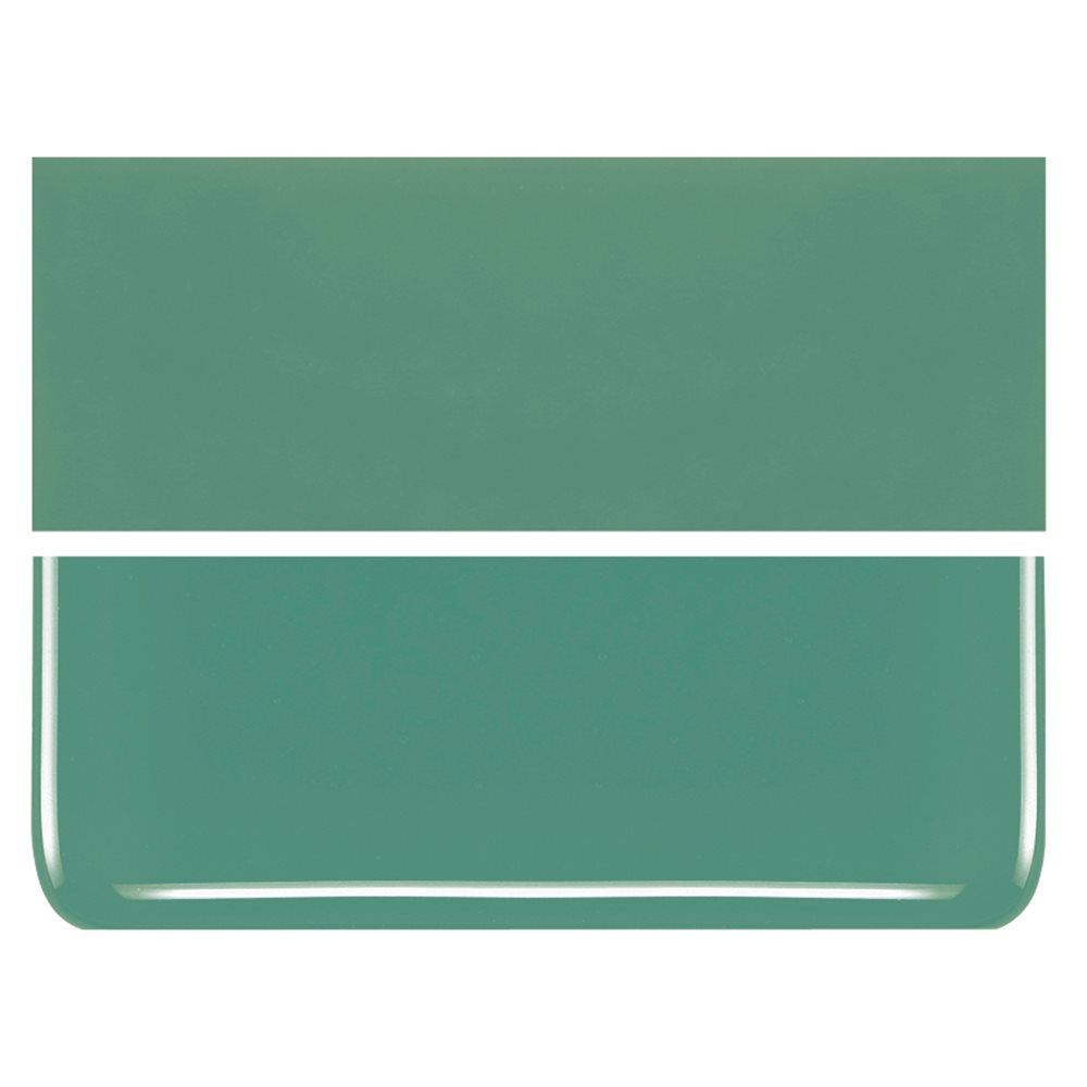 Bullseye Mineral Green - Opalescent - 2mm - Thin Rolled - Fusing Glas Tafeln            