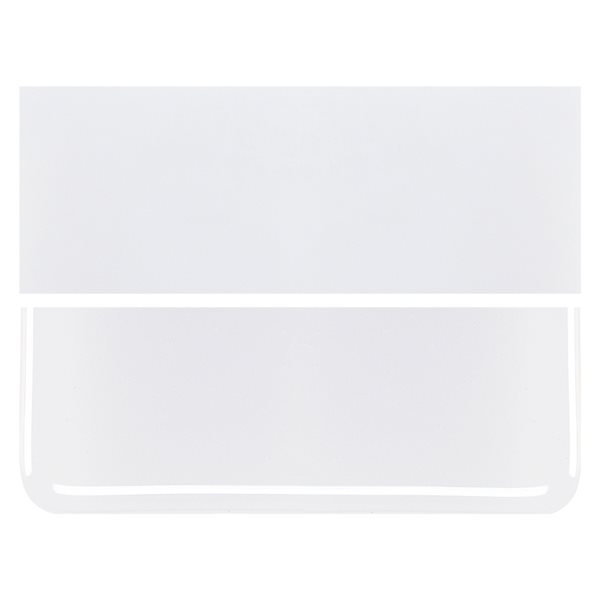 Bullseye Lacy White - Opalescent - 2mm - Thin Rolled - Fusible Glass Sheets            