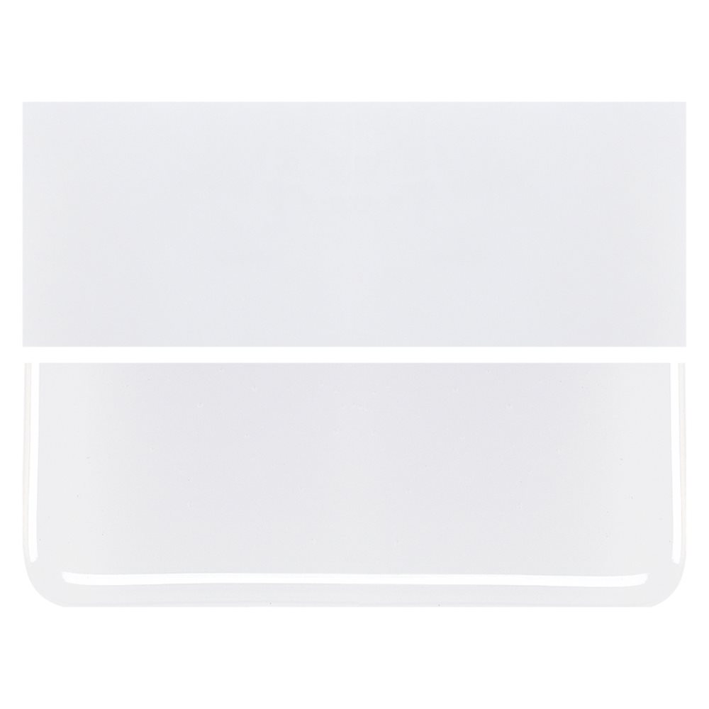 Bullseye Lacy White - Opalescent - 2mm - Thin Rolled - Fusible Glass Sheets            