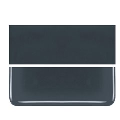 Bullseye Deep Gray - Opalescent - 2mm - Thin Rolled - Plaque Fusing            