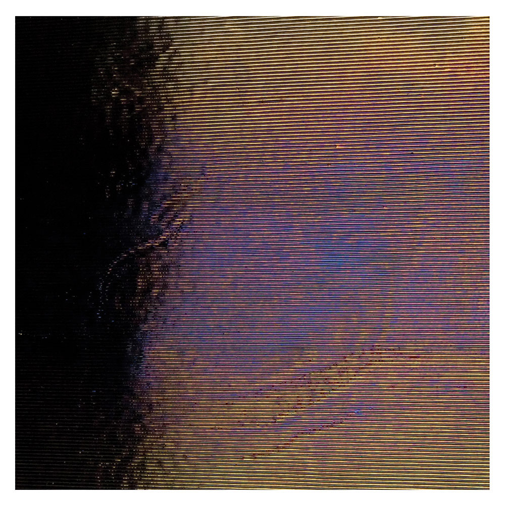 Bullseye Black - Opalescent - Reed Irid - 3mm - Fusing Glas Tafeln