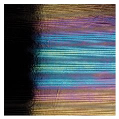 Bullseye Black - Opalescent - Accordion Irid - 3mm - Fusing Glas Tafeln