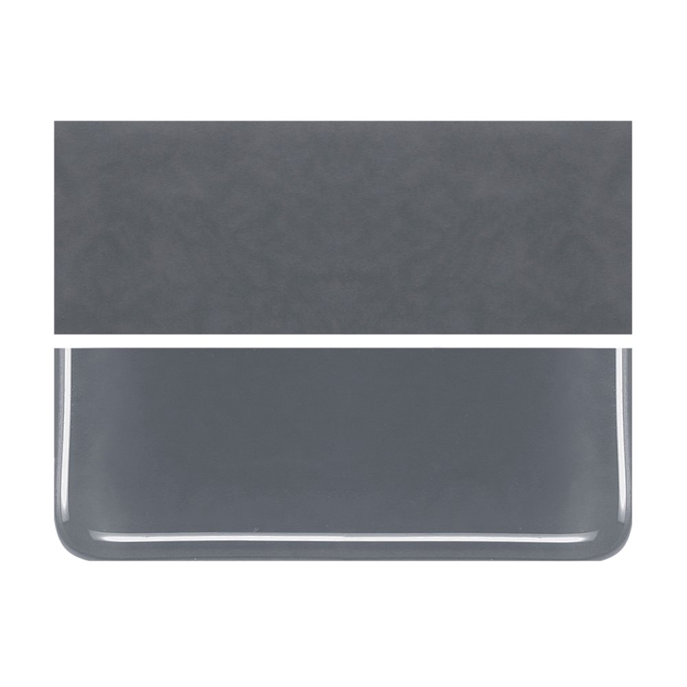 Bullseye Slate Gray - Opalescent - 2mm - Thin Rolled - Fusing Glas Tafeln            