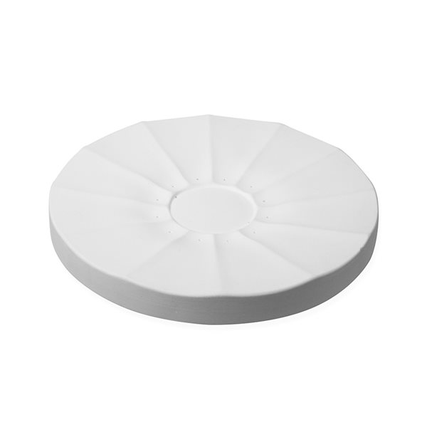 Blossom A - Fluted Plate - 35x3.5cm - Base: 9.5x0.3cm - Fusing Mould