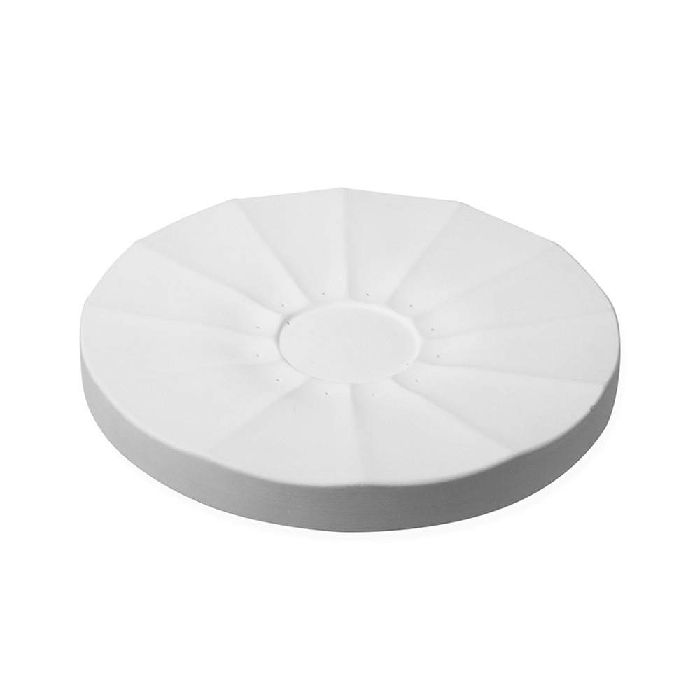 Blossom A - Fluted Plate - 35x3.5cm - Base: 9.5x0.3cm - Fusing Mould