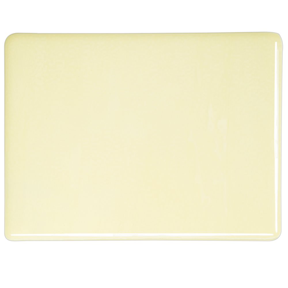 Bullseye Cream - Opalescent - 2mm - Thin Rolled - Fusible Glass Sheets            
