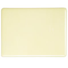 Bullseye Cream - Opalescent - 2mm - Thin Rolled - Fusible Glass Sheets            