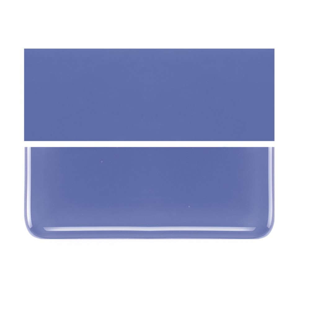 Bullseye Periwinkle - Opalescent - 2mm - Thin Rolled - Fusible Glass Sheets            