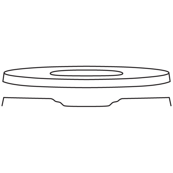 Saturn - Dessert Plate - 27.5x1.5cm - Basis: 14.5x1cm - Fusing Form