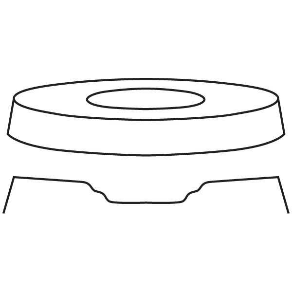 Saturn - Salad Bowl - 25.5x2.7cm - Basis: 15.5cm - Fusing Form
