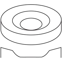 Pasta Plate - 28.7x4.3cm - Basis: 17.4cm - Fusing Form