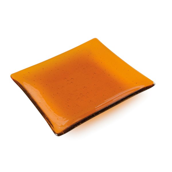Sloped Square Plate - 21.8x21.7x2.6cm - Moule pour Fusing