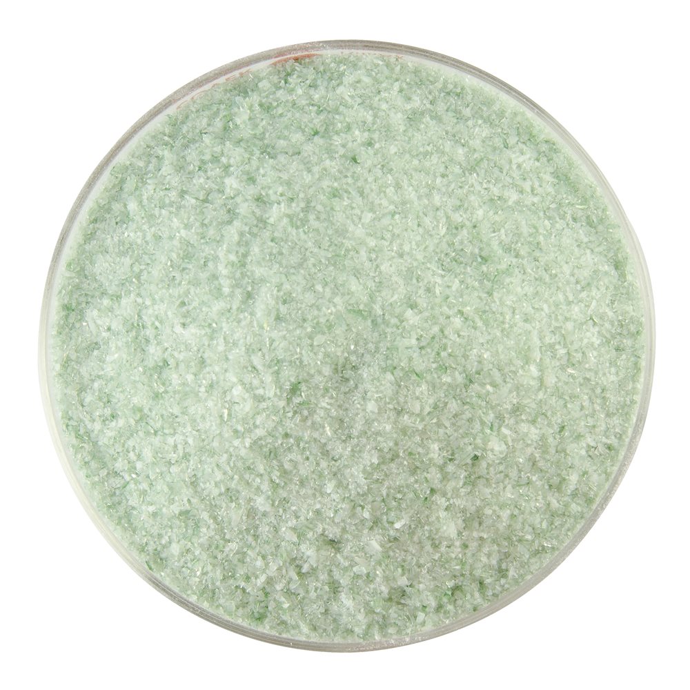 Bullseye Frit - Mint Green Opalescent & Aventurine Green Transparent - 2-Color Mix - Fein - 2.25kg  - Streaky
