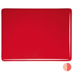 Bullseye Tomato Red - Opalescent - 3mm - Fusible Glass Sheets