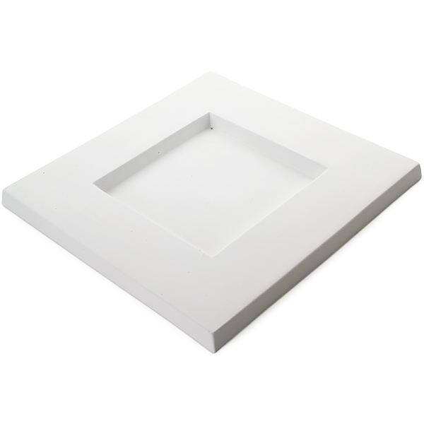 Square Platter - 30.5x30.3x2.1cm - Base: 15.2x15.2cm - Moule pour Fusing