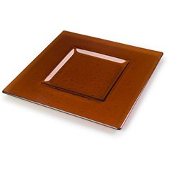 Square Platter - 30.5x30.3x2.1cm - Basis: 15.2x15.2cm - Fusing Form