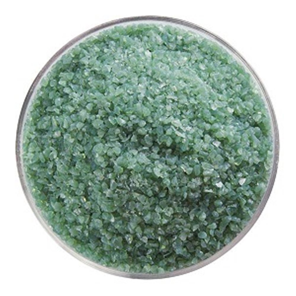 Bullseye Frit - Mineral Green - Moyen - 2.25kg - Opalescent      